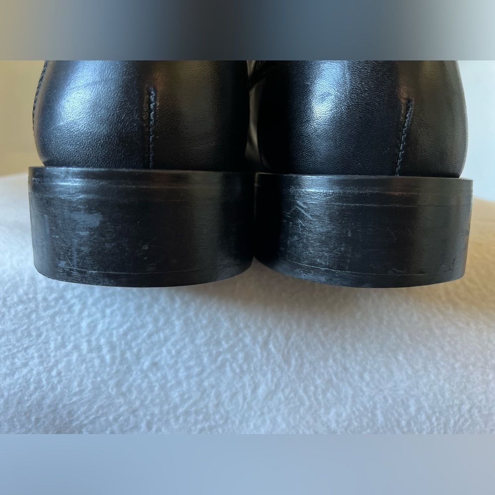 Kenneth Cole Reaction Size 11 Black Leather Lace Up Shoes - Picture 9 of 16